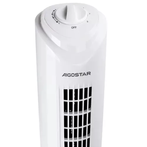  Toronyventilátor, 30 hüvelyk, 3 sebesség, fehér