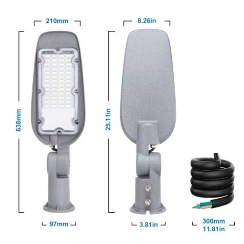 AIGOSTAR DOB LED vékony utcai lámpa 150W