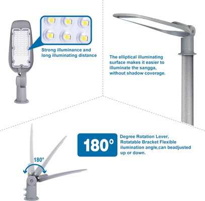 AIGOSTAR DOB LED vékony utcai lámpa 200W