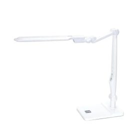   LED asztali lámpa lakk fehér 9W érintős-fényerő és színhőmérséklet szabályzós