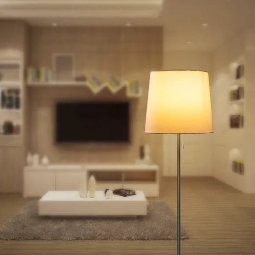 Klasszikus állólámpa fényforrás nélkül