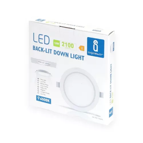 AIGOSTAR MINI LED PANEL E6 KÖR 18W 6500K HIDEG FEHÉR (FURAT:190-200MM)