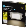 AIGOSTAR MINI LED PANEL NÉGYSZÖGLETES 12W MELEG FEHÉR (FURAT:140-150mm)