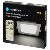 AIGOSTAR MINI LED PANEL NÉGYSZÖGLETES 12W TERMÉSZETES FEHÉR (FURAT:140-150mm)