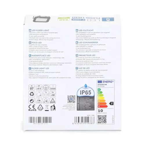 LED REFLEKTOR AIGOSTAR 10W 6500K IP65 FEKETE