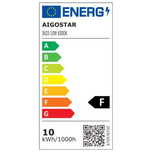 LED REFLEKTOR AIGOSTAR 10W 6500K IP65 FEKETE