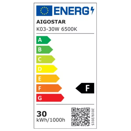 LED REFLEKTOR AIGOSTAR 30W 6500K IP65 FEKETE