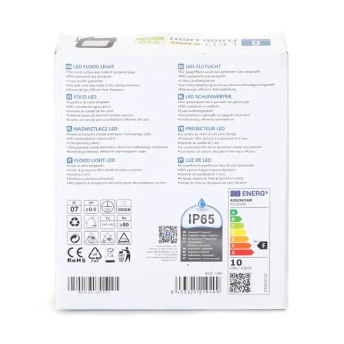 LED REFLEKTOR AIGOSTAR 10W 4000K IP65 FEKETE