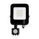 LED REFLEKTOR MOZGÁS-ÉS SZÜRKÜLETÉRZÉKELŐVEL AIGOSTAR 20W 4000K IP65 FEKETE