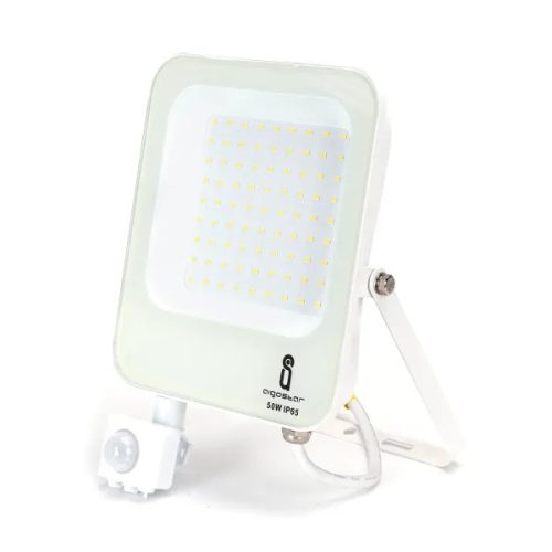LED REFLEKTOR MOZGÁS-ÉS SZÜRKÜLETÉRZÉKELŐVEL AIGOSTAR 50W 4000K IP65 FEHÉR