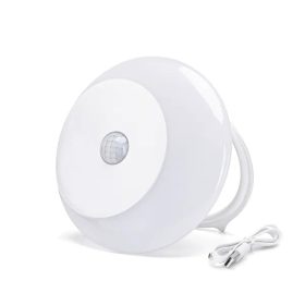  0,5W LED mozgásérzékelős éjszakai fény meleg fehér 3000K PIR+fényérzékelő 