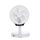 Asztali ventilátor, 5 lapát, 3 sebesség, 8000mAh, fehér