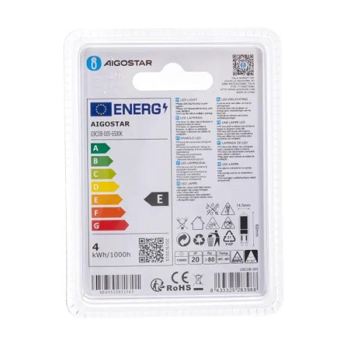 LED IZZÓ G9 4W HIDEG FEHÉR AIGOSTAR