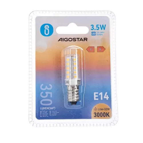 HŰTŐVILÁGÍTÁS E14 3,5W MELEG FEHÉR AIGOSTAR