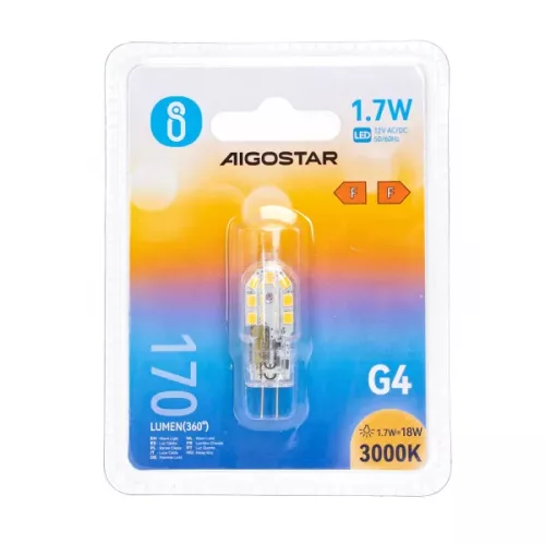 LED IZZÓ G4 1,7W 3000K MELEG FEHÉR AIGOSTAR