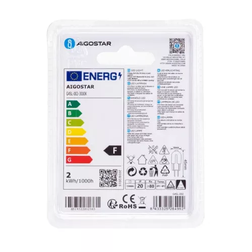 LED IZZÓ G4 1,7W 3000K MELEG FEHÉR AIGOSTAR