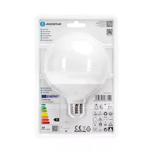 LED IZZÓ G120 20W E27 HIDEG FEHÉR AIGOSTAR