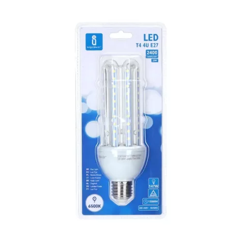 KUKORICA LED IZZÓ T4 4U E27 23W HIDEG FEHÉR AIGOSTAR