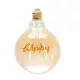 DESIGN LED IZZÓ FILAMENT AIGOSTAR 4W/E27/1800K  HAPPY FELIRATTAL