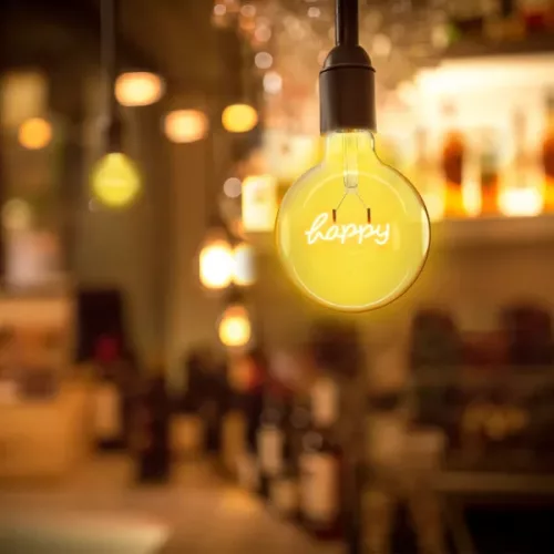 DESIGN LED IZZÓ FILAMENT AIGOSTAR 4W/E27/1800K  HAPPY FELIRATTAL