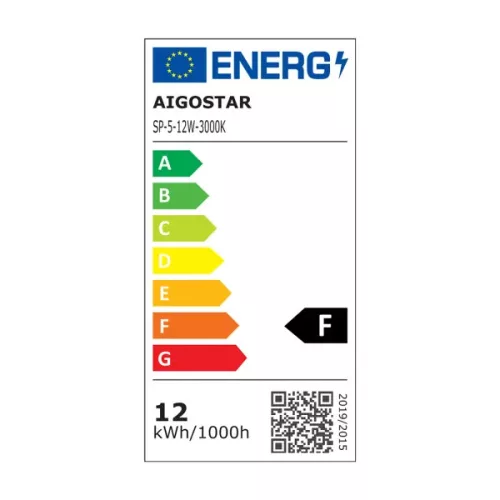 AIGOSTAR MINI LED PANEL NÉGYSZÖGLETES 12W MELEG FEHÉR (FURAT:150-160mm) ULTRAVÉKONY!