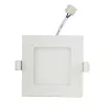 AIGOSTAR MINI LED PANEL NÉGYSZÖGLETES 6W HIDEG FEHÉR (FURAT:100-110mm) ULTRAVÉKONY!