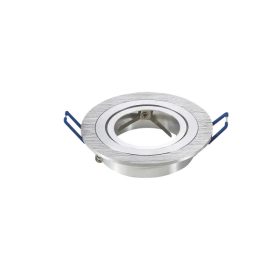   AIGOSTAR LED SPOT BEÉPÍTŐ KERET KEREK M1030R-01 EZÜST GU10 ÉS MR16-OS LED IZZÓKHOZ