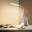 LED asztali lámpa és csíptetős 2,5W, USB-n keresztül tölthető fehér