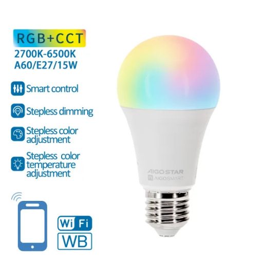 SMART WIFI-S LED IZZÓ 15W/E27/A60/RGB/2700-6500K