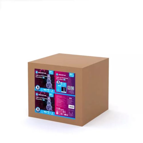 LED-es világító hóember dekoráció, hideg fehér  MAX.3.6W IP44  120cm magas