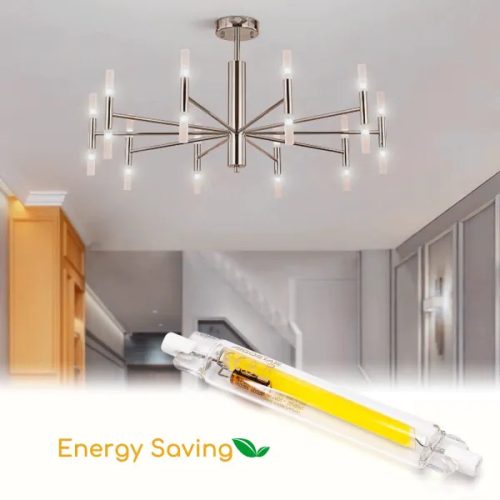 Led izzó R7S 9W 118mm hideg fehér