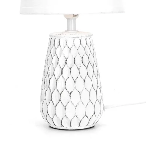 Kerámia asztali lámpa fehér