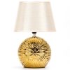 Kerámia asztali lámpa (fényforrás nélkül) E14 arany