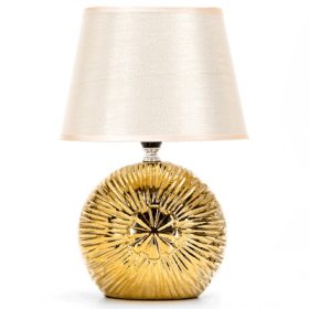 Kerámia asztali lámpa (fényforrás nélkül) E14 arany