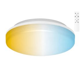   LED nedvességálló mennyezeti lámpa 24W CCT távirányítóval