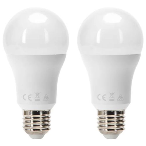 LED izzó A60 E27 17W 3000K  2 darabos!