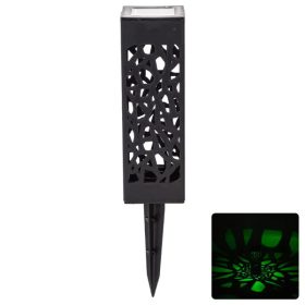 LED napelemes gyeplámpa műanyag üreges RGB