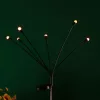LED napelemes hangulatvilágítás rozsdamentes acélból, szentjánosbogarak RGB-vel