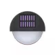 AIGOSTAR LED napelemes oldalfali kültéri lámpatest fekete 1W 2700K