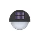 AIGOSTAR LED napelemes oldalfali kültéri lámpatest fekete 1W RGB