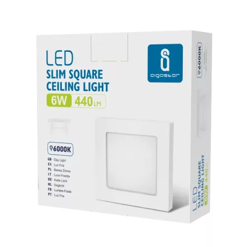 Led lámpa E5 6W négyszögletes hideg fehér