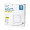 Led lámpa  E5 12W négyszögletes természetes fehér