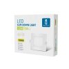 AIGOSTAR Mini Led Panel Négyszögletes 12W meleg fehér (furat: 155x155mm)