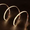 Led szalag COB 12V 10W/m IP65 meleg fehér vízálló 5m tekercs
