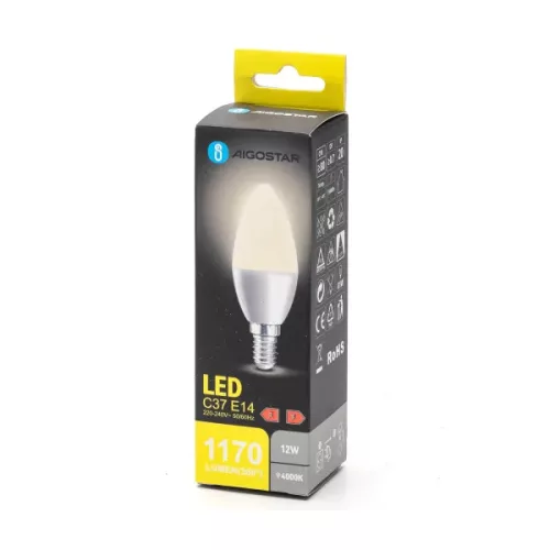 Led izzó E14 12W természetes fehér