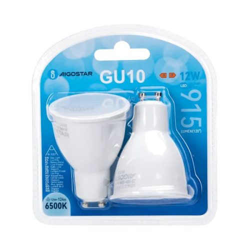 Led izzó GU10 12W 6500K 915lm 2db