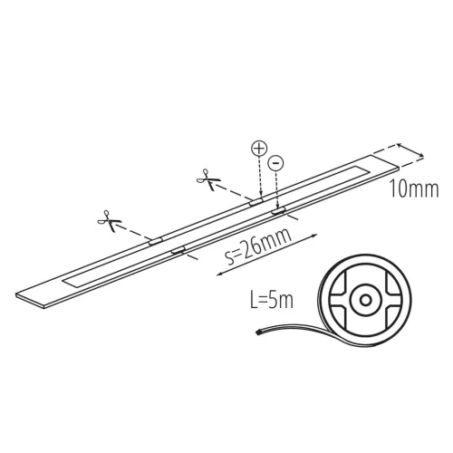 Led szalag COB CCT 12V IP65 vízálló