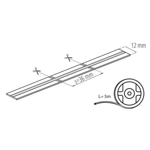 Led szalag COB RGB CCT IP20 24V