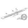 Led szalag COB 3W/m 12V IP65 meleg fehér 5m-es tekercs