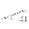 Led szalag COB FREE CUT- szabadon vágható 12V 12W/m 5m természetes fehér